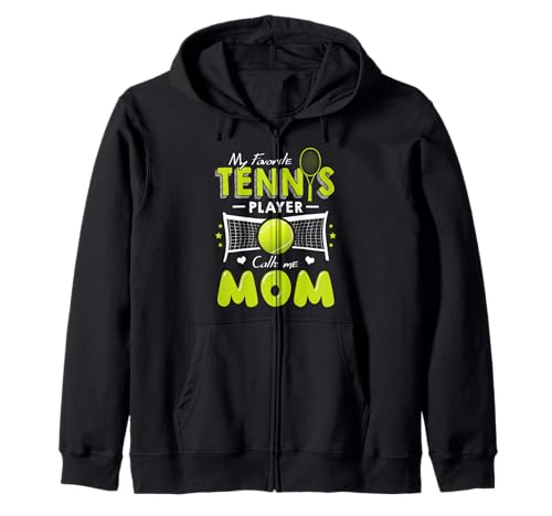 Damen Meine Lieblings-Tennisspielerin nennt Mich Mama Muttertag Kapuzenjacke von Funny Mother's Day Gift Tee