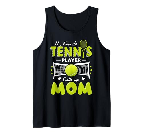 Damen Meine Lieblings-Tennisspielerin nennt Mich Mama Muttertag Tank Top von Funny Mother's Day Gift Tee