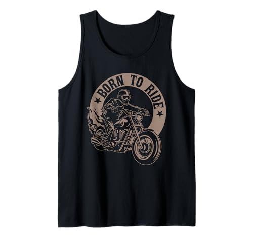 Biker Lifestyle Retro Biker Motorrad Chopper Low Rider Herren Tank Top von Funny Motorbike Biker Motorcycle MX Gift Apparel