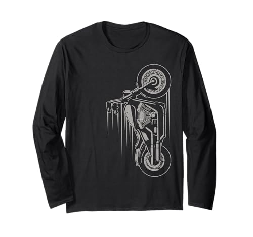 Low Rider Chopper Bike Motorrad Fahrer Biker Herren Ehemann Langarmshirt Low Rider Chopper Bike Motorrad Fahrer Biker Herren Ehemann Langarmshirt von Funny Motorbike Biker Motorcycle MX Gift Apparel