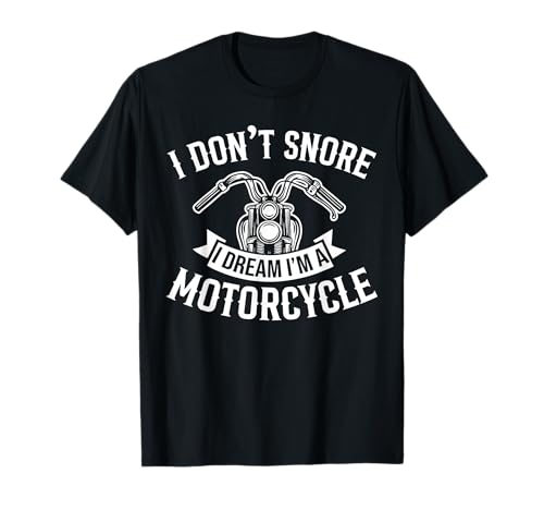 Schnarchen Biker Lustiges Motorrad Zitat Motorrad Männer Ehemann T-Shirt von Funny Motorbike Biker Motorcycle MX Gift Apparel