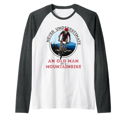 Herren Lustiges Mountainbiking MTB Geschenk für Papa | für Radfahrer Raglan Herren Lustiges Mountainbiking MTB Geschenk für Papa | für Radfahrer Raglan von Funny Mountain Biking MTB Gifts