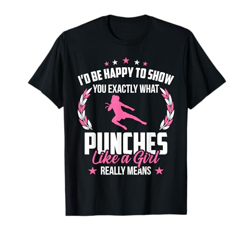 Muay Thai Kickboxen Thaiboxen Mädchen T-Shirt Muay Thai Kickboxen Thaiboxen Mädchen T-Shirt von Funny Muay Thai Apparel & Gift Collection