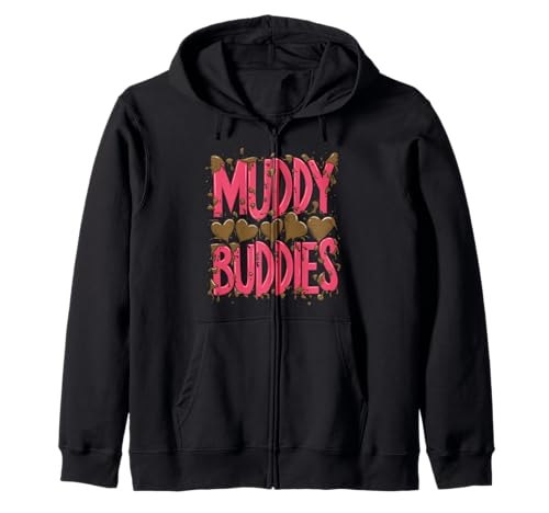 Damen-Buddies Muddy Mud Run Mudding Running, Team-ATV für Mädchen Kapuzenjacke Damen-Buddies Muddy Mud Run Mudding Running, Team-ATV für Mädchen Kapuzenjacke von Funny Mud Run Mudding Running Mudder Race Kids ATV
