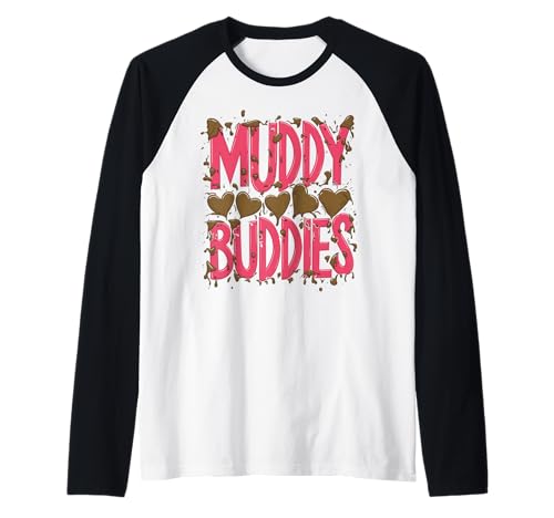Damen-Buddies Muddy Mud Run Mudding Running, Team-ATV für Mädchen Raglan Damen-Buddies Muddy Mud Run Mudding Running, Team-ATV für Mädchen Raglan von Funny Mud Run Mudding Running Mudder Race Kids ATV