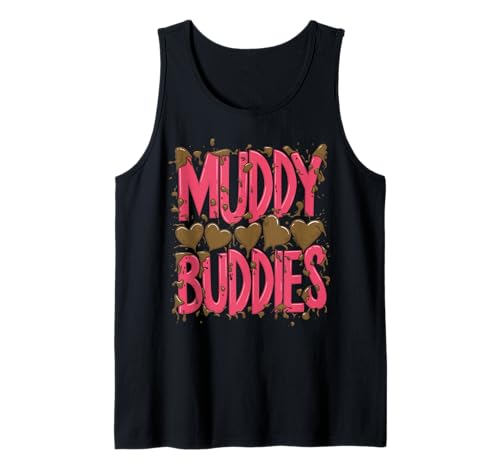 Damen-Buddies Muddy Mud Run Mudding Running, Team-ATV für Mädchen Tank Top von Funny Mud Run Mudding Running Mudder Race Kids ATV