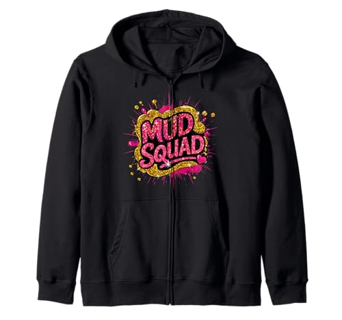 Frauen Mud Run Squad Mädchen Muddy Mudding Running ATV Team Kapuzenjacke Frauen Mud Run Squad Mädchen Muddy Mudding Running ATV Team Kapuzenjacke von Funny Mud Run Mudding Running Mudder Race Kids ATV