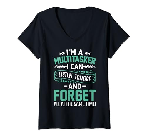 Damen I'm A Multitasker! Shirt Lustiges Multitasker Geschenk T-Shirt mit V-Ausschnitt Damen I'm A Multitasker! Shirt Lustiges Multitasker Geschenk T-Shirt mit V-Ausschnitt von Funny Multi-tasker Gift Shirts
