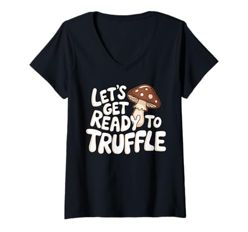 Damen Funny Mushroom Witze Mycology Mushroom Picker Morel Fungi T-Shirt mit V-Ausschnitt Damen Funny Mushroom Witze Mycology Mushroom Picker Morel Fungi T-Shirt mit V-Ausschnitt von Funny Mushroom Jokes Mycology Shroom