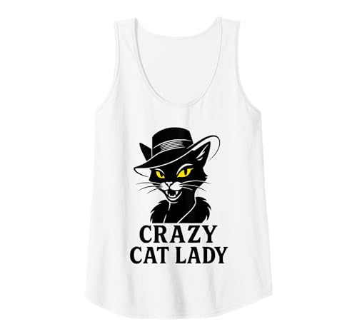 Damen Crazy Cat Lady Hat Lustiger Ruhestand Tank Top Damen Crazy Cat Lady Hat Lustiger Ruhestand Tank Top von Funny Mysterious Cat Designs for Women Cat Lovers