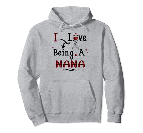 Niedliche Herzen für Damen, "I Love Being A Nana" Pullover Hoodie Niedliche Herzen für Damen, "I Love Being A Nana" Pullover Hoodie von Funny NANA I Love Being A NANA Gifts