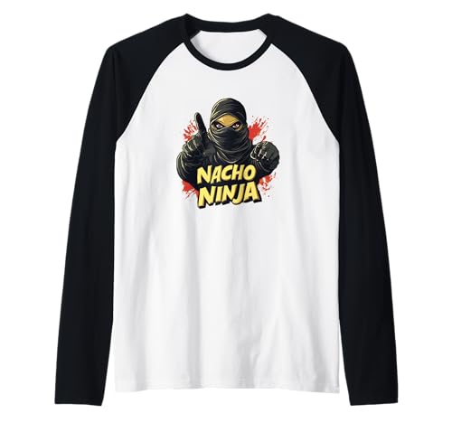 Cooles mexikanisches Nacho-Ninja-Kostüm für Erwachsene und Kinder Raglan Cooles mexikanisches Nacho-Ninja-Kostüm für Erwachsene und Kinder Raglan von Funny Nacho Outfit