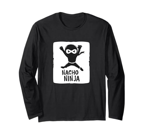 Happy Nacho Ninja Kostüm für Nachos Jungen und Mädchen Langarmshirt Happy Nacho Ninja Kostüm für Nachos Jungen und Mädchen Langarmshirt von Funny Nacho Outfit