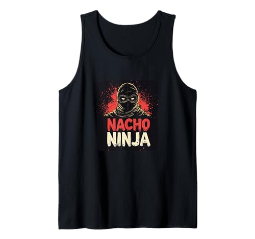 Pretty Nacho Ninja mit Käse für Tortilla Jungen und Mädchen Tank Top von Funny Nacho Outfit