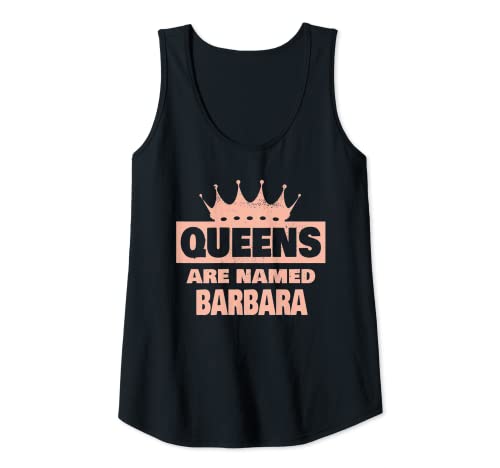 Damen Königinnen heißen Barbara Lustiger Barbara-Name Tank Top Damen Königinnen heißen Barbara Lustiger Barbara-Name Tank Top von Funny Name Barbara Designs