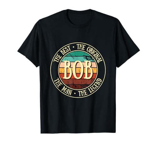 bob legende vintage für männer geschenkidee lustig namen geschenke T-Shirt bob legende vintage für männer geschenkidee lustig namen geschenke T-Shirt von Funny Name Original Bob