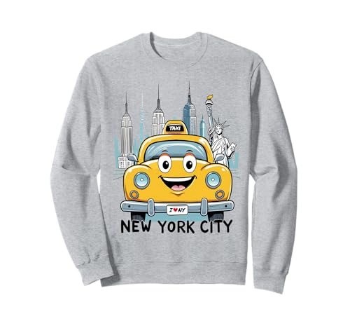 Niedliche Freiheitsstatue für Kinder, Motiv: New York City, gelbes Taxi Sweatshirt Niedliche Freiheitsstatue für Kinder, Motiv: New York City, gelbes Taxi Sweatshirt von Funny New York Souvenir NYC Family Teens Boys Girl