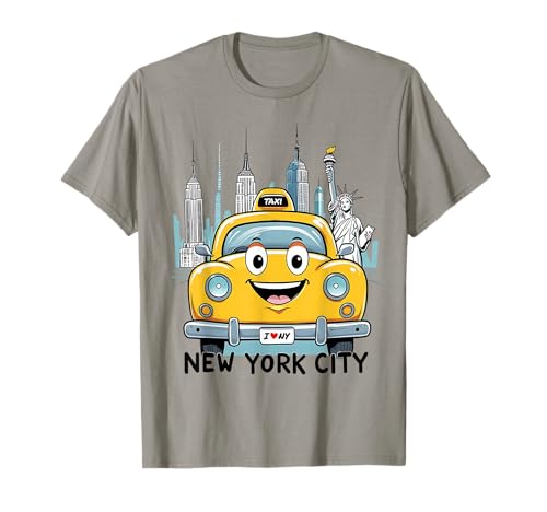Niedliche Freiheitsstatue für Kinder, Motiv: New York City, gelbes Taxi T-Shirt Niedliche Freiheitsstatue für Kinder, Motiv: New York City, gelbes Taxi T-Shirt von Funny New York Souvenir NYC Family Teens Boys Girl