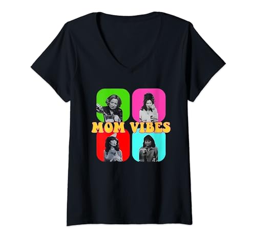 Damen Lustiges Nineties Mom Vibes Shirt Vintage Mom Iconics Mom T-Shirt mit V-Ausschnitt Damen Lustiges Nineties Mom Vibes Shirt Vintage Mom Iconics Mom T-Shirt mit V-Ausschnitt von Funny Nineties Mom Vibes Shirt Vintage Mom