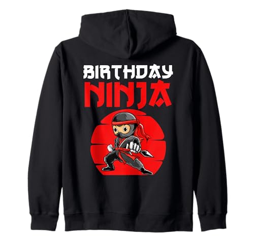 Ninja Geburtstagsparty für Jungen - Geburtstag Ninja Kapuzenjacke Ninja Geburtstagsparty für Jungen - Geburtstag Ninja Kapuzenjacke von Funny Ninja Birthday Designs