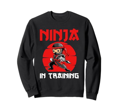Ninja In Training Kostüm für Kinder Jungen Mädchen Sweatshirt Ninja In Training Kostüm für Kinder Jungen Mädchen Sweatshirt von Funny Ninja Birthday Designs