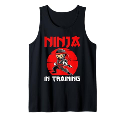 Ninja In Training Kostüm für Kinder Jungen Mädchen Tank Top Ninja In Training Kostüm für Kinder Jungen Mädchen Tank Top von Funny Ninja Birthday Designs