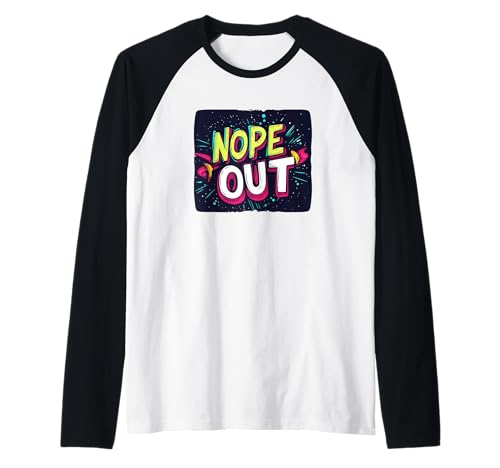 Nope Out Emblem für Jungen und Mädchen Raglan Nope Out Emblem für Jungen und Mädchen Raglan von Funny Nope Outfit