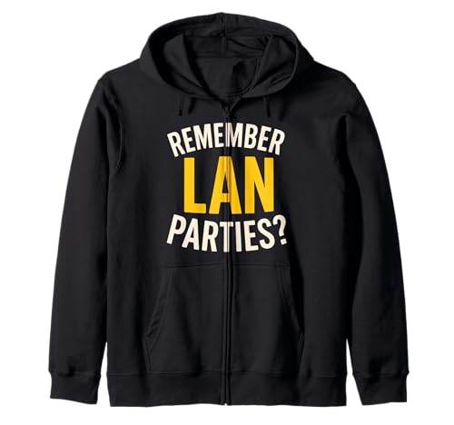 Remember LAN Partys Lustig für Männer Frauen Kapuzenjacke von Funny Nostalgia Products