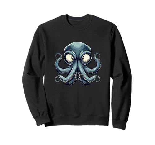 Lustiges Oktopus-Gesichts-Outfit für Erwachsene und Kinder Sweatshirt von Funny Octopus Face