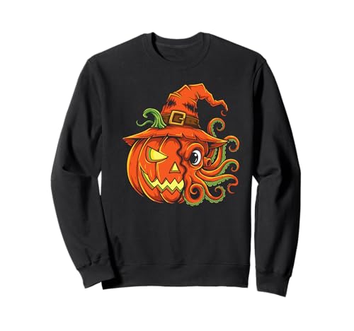 Octopus Kürbis Jack O Laterne Halloween Kinder Herren Damen Sweatshirt Octopus Kürbis Jack O Laterne Halloween Kinder Herren Damen Sweatshirt von Funny Octopus Lovers Halloween Pumpkin Outfits