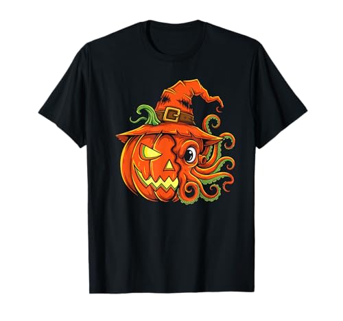 Octopus Kürbis Jack O Laterne Halloween Kinder Herren Damen T-Shirt Octopus Kürbis Jack O Laterne Halloween Kinder Herren Damen T-Shirt von Funny Octopus Lovers Halloween Pumpkin Outfits