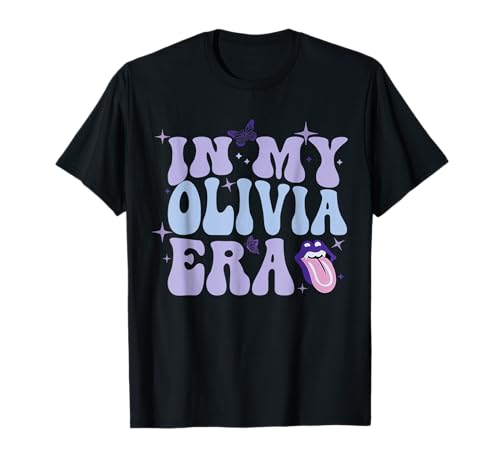 Retro In My Olivia Era für Männer, Frauen, Kinder T-Shirt von Funny Olivia Personalized Name I Love Olivia Meme