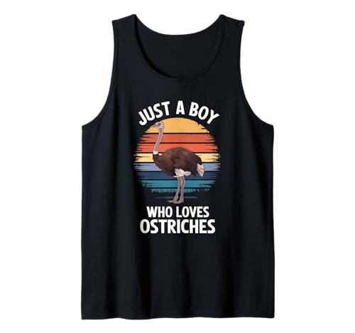 Herren Just A Boy Who Loves Straußes Vogelfächer Jungen Kinder Strauß Tank Top Herren Just A Boy Who Loves Straußes Vogelfächer Jungen Kinder Strauß Tank Top von Funny Ostrich Lover Clothing