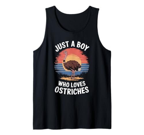 Herren Just A Boy Who Loves Straußes Wildlife Fan Kinder Strauß Tank Top Herren Just A Boy Who Loves Straußes Wildlife Fan Kinder Strauß Tank Top von Funny Ostrich Lover Clothing