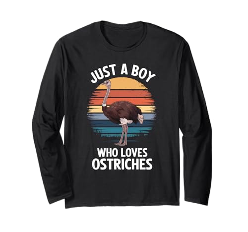 Just A Boy Who Loves Straußes Vogelfächer Jungen Kinder Strauß Langarmshirt Just A Boy Who Loves Straußes Vogelfächer Jungen Kinder Strauß Langarmshirt von Funny Ostrich Lover Clothing