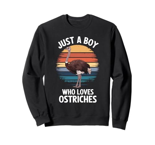Just A Boy Who Loves Straußes Vogelfächer Jungen Kinder Strauß Sweatshirt Just A Boy Who Loves Straußes Vogelfächer Jungen Kinder Strauß Sweatshirt von Funny Ostrich Lover Clothing