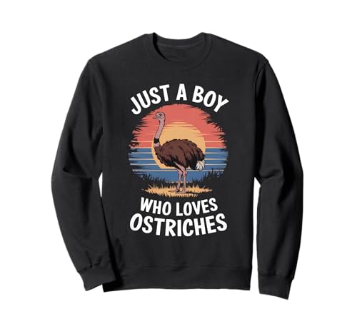 Just A Boy Who Loves Straußes Wildlife Fan Kinder Strauß Sweatshirt Just A Boy Who Loves Straußes Wildlife Fan Kinder Strauß Sweatshirt von Funny Ostrich Lover Clothing