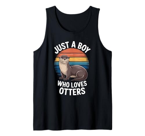 Herren Just A Boy Who Loves Otters Tier-Fan Jungen Kinder Otter Tank Top Herren Just A Boy Who Loves Otters Tier-Fan Jungen Kinder Otter Tank Top von Funny Otter Lover Clothing