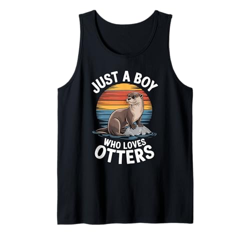 Herren Just A Boy Who Loves Otters Wildlife Fan Jungen Kinder Otter Tank Top Herren Just A Boy Who Loves Otters Wildlife Fan Jungen Kinder Otter Tank Top von Funny Otter Lover Clothing