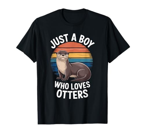 Just A Boy Who Loves Otters Tier-Fan Jungen Kinder Otter T-Shirt Just A Boy Who Loves Otters Tier-Fan Jungen Kinder Otter T-Shirt von Funny Otter Lover Clothing