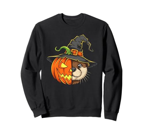 Otter Kürbis Jack O Laterne Halloween Kinder Herren Damen Sweatshirt Otter Kürbis Jack O Laterne Halloween Kinder Herren Damen Sweatshirt von Funny Otter Lovers Halloween Pumpkin Outfits