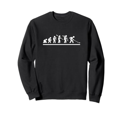 Shuffleboard Player Evolution Männer Frauen Lustig Shuffleboard Sweatshirt von Funny Outdoor Shuffleboard Game Designs