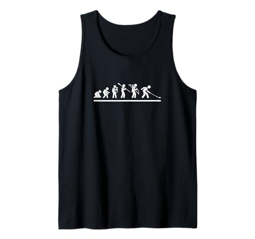 Shuffleboard Player Evolution Männer Frauen Lustig Shuffleboard Tank Top von Funny Outdoor Shuffleboard Game Designs