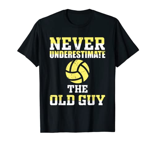 Herren Never Underestimate The Old Guy Vatertag Volleyball Coach T-Shirt Herren Never Underestimate The Old Guy Vatertag Volleyball Coach T-Shirt von Funny Outfits For Volleyball Coaches