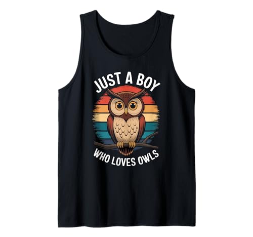 Herren Just A Boy Who Loves Eulen Bird Lover Kids Eulen Tank Top Herren Just A Boy Who Loves Eulen Bird Lover Kids Eulen Tank Top von Funny Owl Lover Clothing
