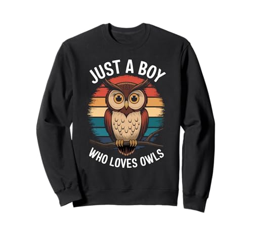 Just A Boy Who Loves Eulen Bird Lover Kids Eulen Sweatshirt Just A Boy Who Loves Eulen Bird Lover Kids Eulen Sweatshirt von Funny Owl Lover Clothing