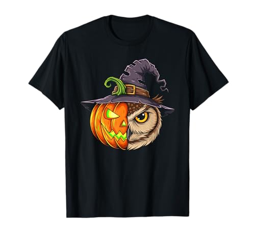 Jack O Laterne Eule Kürbis Halloween Kinder Herren Damen T-Shirt Jack O Laterne Eule Kürbis Halloween Kinder Herren Damen T-Shirt von Funny Owl Lovers Halloween Pumpkin Outfits