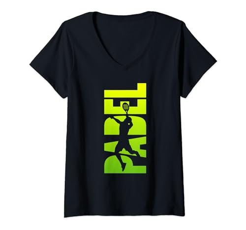 Damen Padel Tennis Spieler Paddleball Padel T-Shirt mit V-Ausschnitt Damen Padel Tennis Spieler Paddleball Padel T-Shirt mit V-Ausschnitt von Funny Padel Player Gifts for Padel Tennis Fans