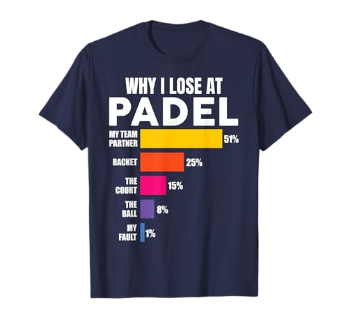 Padel-Shirt Why I Lose at Padel Tennis Lustig Männer Frauen T-Shirt Padel-Shirt Why I Lose at Padel Tennis Lustig Männer Frauen T-Shirt von Funny Padel Tennis Player Men Women Vintage Tee