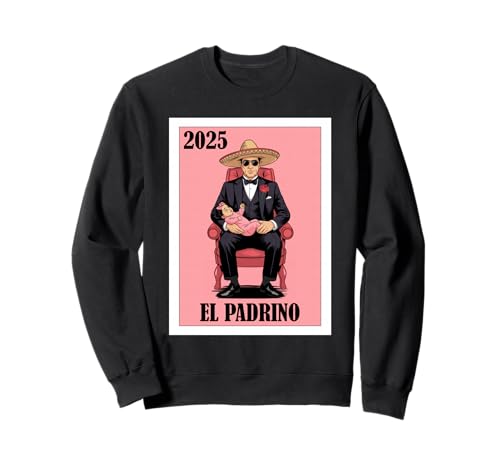 Lustiger mexikanischer Taufvorschlag Padrino-Vorschlag 2025 Baby Mädchen Sweatshirt von Funny Padrino and Madrina Proposal Gifts 2025